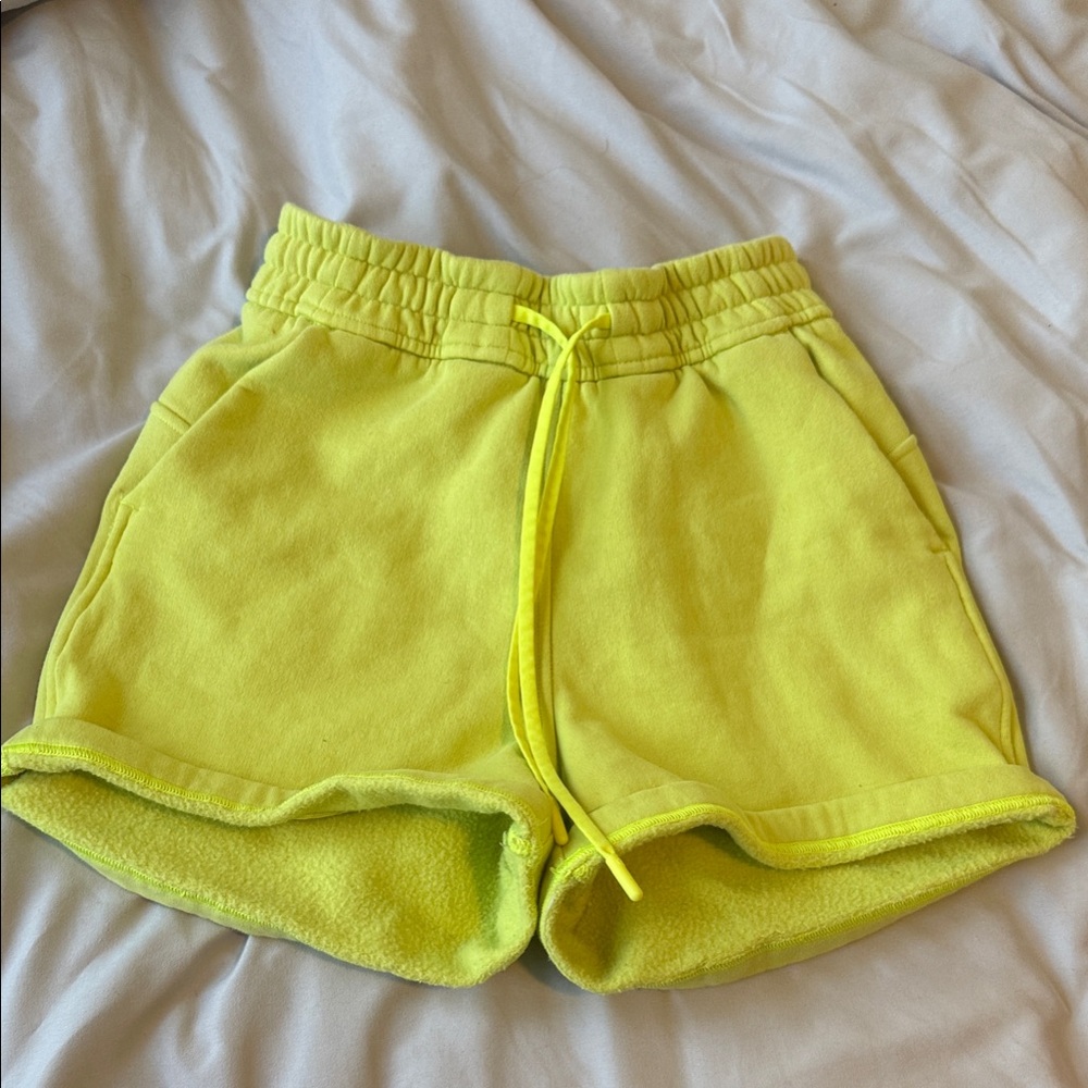 Lululemon Athletica Bright Yellow Athletic Shorts